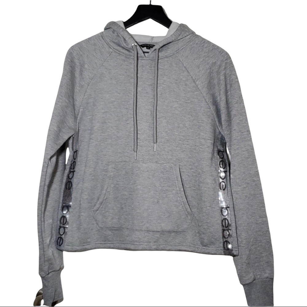 Bebe Tops  Bebe Sport Hooded Sweatshirt. Nwt | Color: Gray | Size: M